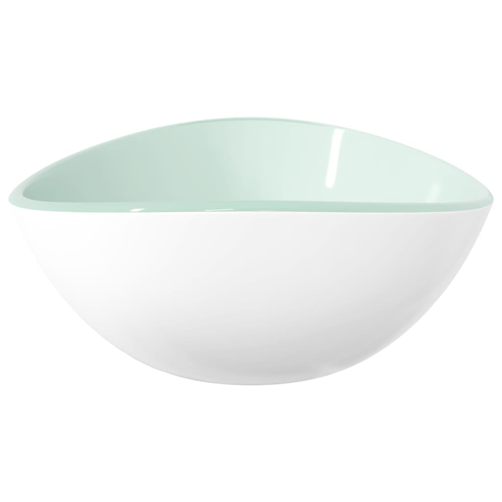 vidaXL Wash basin 54.5x35x15.5 cm tempered glass transparent