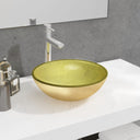 vidaXL Wash Basin 35x12 cm Tempered Glass Transparent