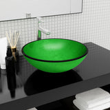 vidaXL Wash Basin 35x12 cm Tempered Glass Transparent