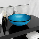 vidaXL Wash Basin 35x12 cm Tempered Glass Transparent