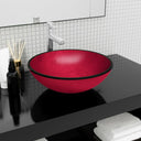 vidaXL Wash Basin 35x12 cm Tempered Glass Transparent