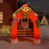 VidaXL Kerstboog opblaasbaar met LED's 260 cm