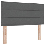 vidaXL Boxspringbed met matras en LED Lichtgrijs 90 x 190 cm Stof