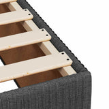 vidaXL Boxspringbed met matras en LED Lichtgrijs 90 x 190 cm Stof
