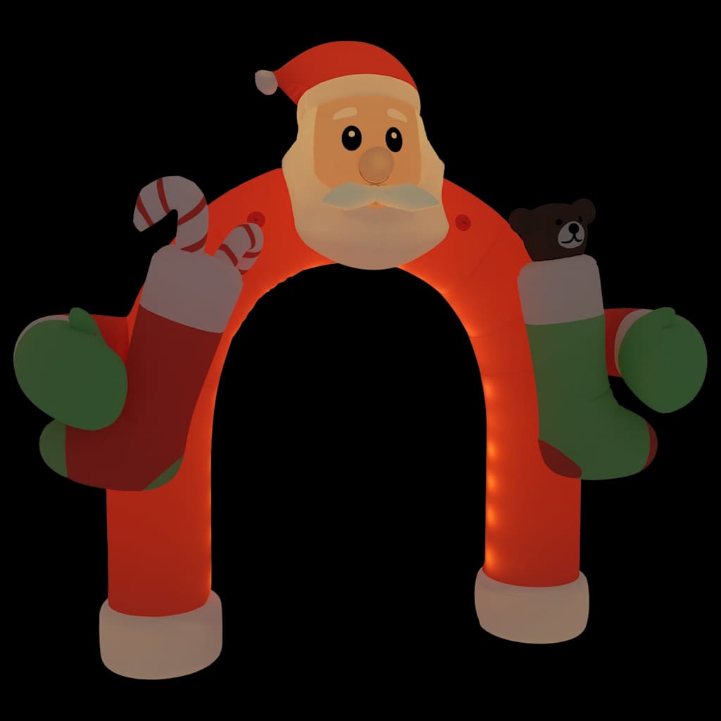 VidaXL Kerstboog opblaasbaar met LED's 260 cm