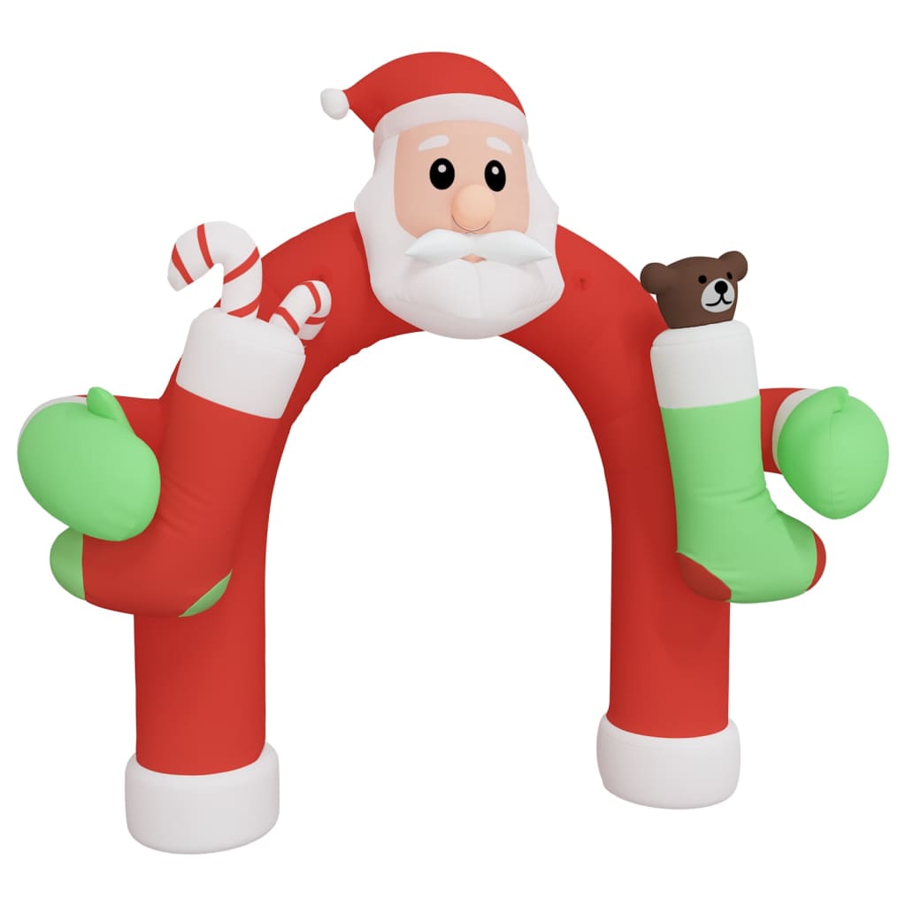 VidaXL Kerstboog opblaasbaar met LED's 260 cm