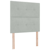 vidaXL Box spring bed with mattress Dark Grey Single Velvet