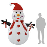 VidaXL Inflatable Snowman with LEDs 630 cm