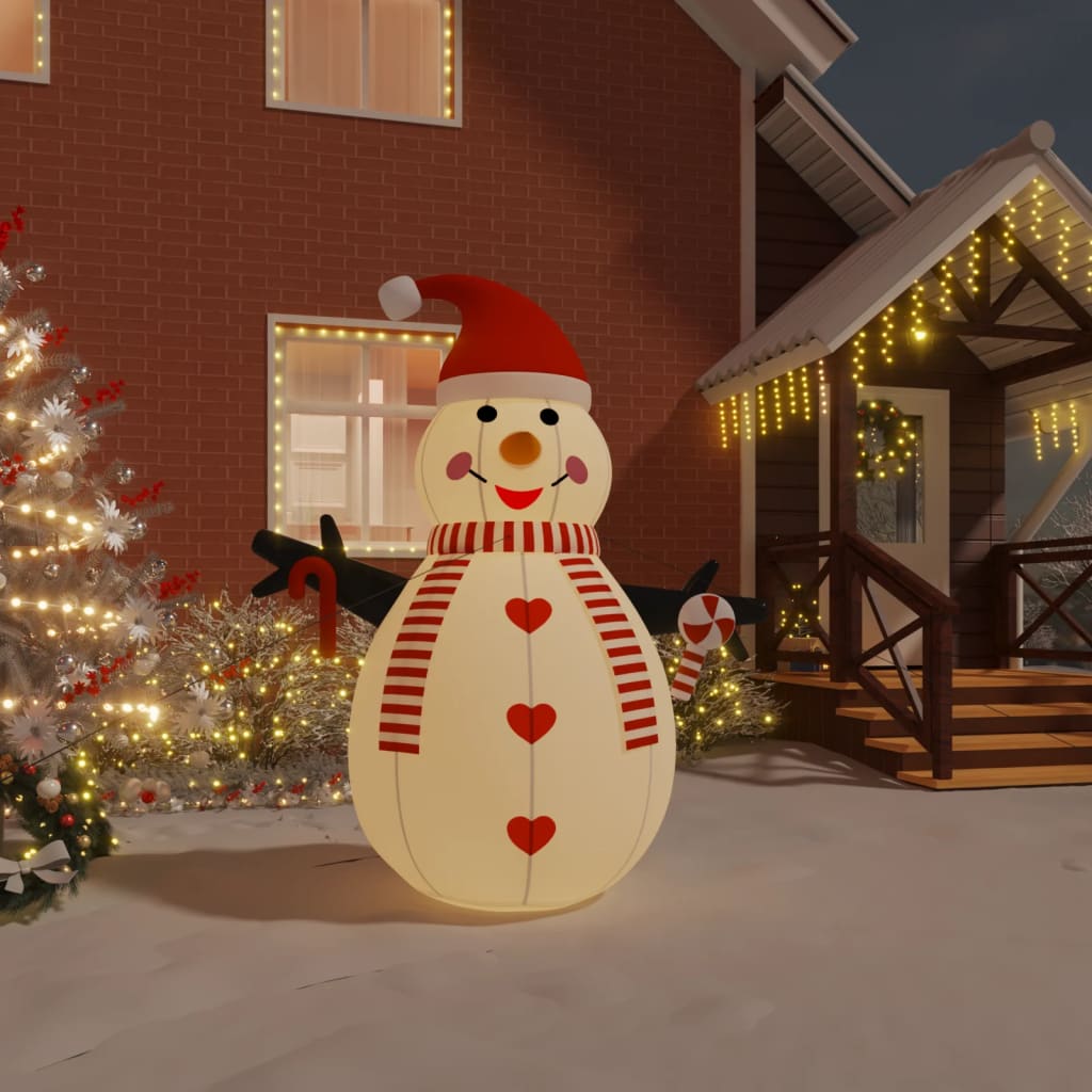 VidaXL Inflatable Snowman with LEDs 630 cm