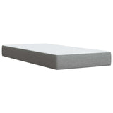 vidaXL Boxspringbed met matras met hoofdeinde Donkergrijs Enkel Stof