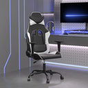 vidaXL Massage Gaming Chair Faux Leather Black and Blue