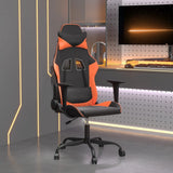 vidaXL Massage Gaming Chair Faux Leather Black and Blue