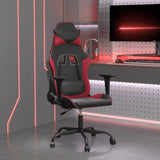 vidaXL Massage Gaming Chair Faux Leather Black and Blue