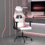 vidaXL Massage Gaming Chair Faux Leather Black and Blue