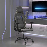 vidaXL Massage Gaming Chair Faux Leather Black and Blue