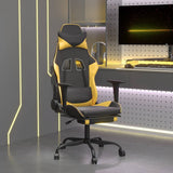 vidaXL Massage Gaming Chair Faux Leather Black and Blue