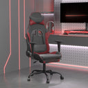 vidaXL Massage Gaming Chair Faux Leather Black and Blue