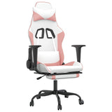 vidaXL Massage Gaming Chair Faux Leather Black and Blue