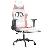 vidaXL Massage Gaming Chair Faux Leather Black and Blue