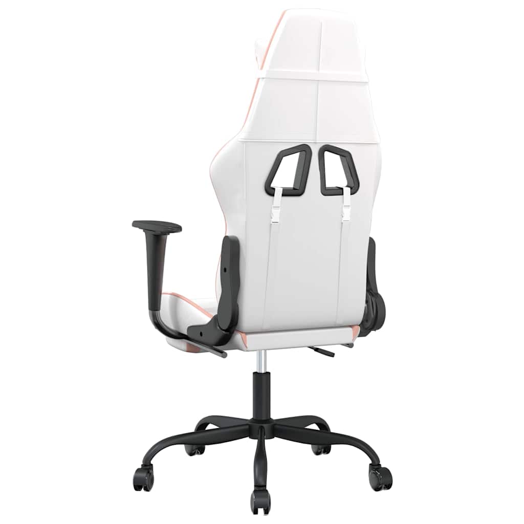 vidaXL Massage Gaming Chair Faux Leather Black and Blue