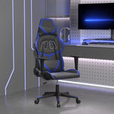 vidaXL Massage Gaming Chair Faux Leather Black and Blue