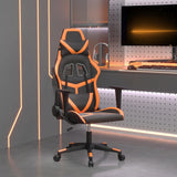 vidaXL Massage Gaming Chair Faux Leather Black and Blue