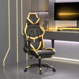 vidaXL Massage Gaming Chair Faux Leather Black and Blue