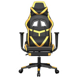 vidaXL Massage Gaming Chair Faux Leather Black and Blue