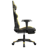 vidaXL Massage Gaming Chair Faux Leather Black and Blue