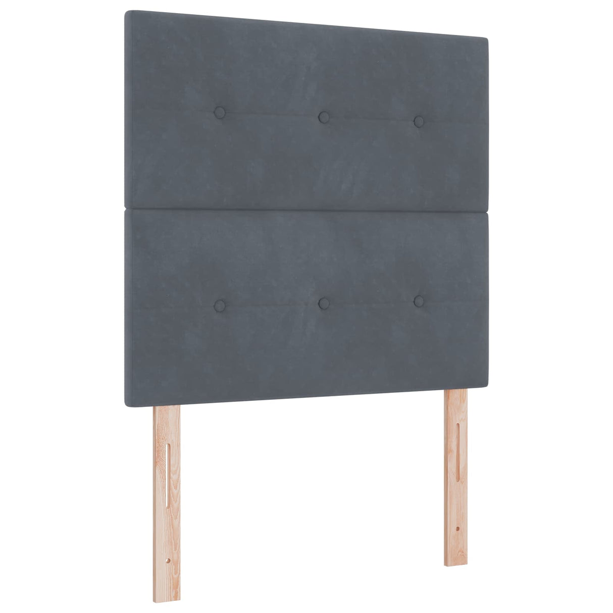 vidaXL Box Spring Bed with Mattress Dark Grey Single Velvet