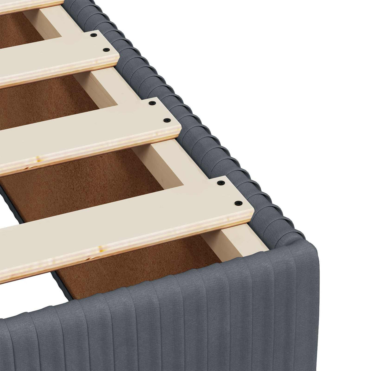vidaXL Box Spring Bed with Mattress Dark Grey Single Velvet