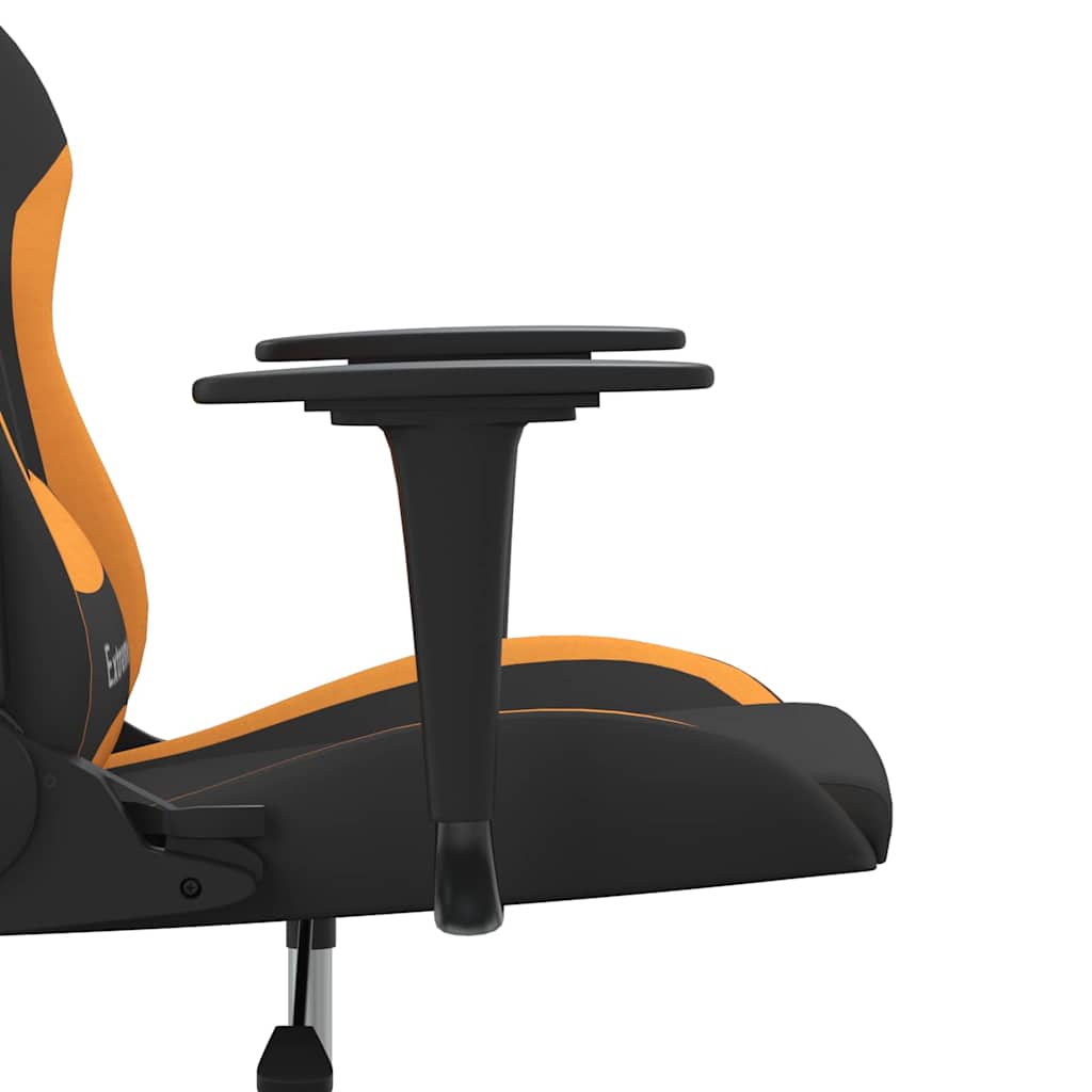 vidaXL Massage Gaming Chair Fabric Black and Cream