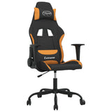 vidaXL Massage Gaming Chair Fabric Black and Cream