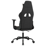 vidaXL Massage Gaming Chair Fabric Black and Cream