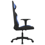 vidaXL Massage gamestoel stof zwart en crèmekleurig