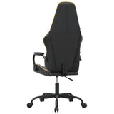 vidaXL Massage gamestoel kunstleer zwart en blauw