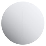vidaXL Badkamerkast met ronde spiegel en LED 40x40x17,5 cm wit