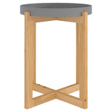 vidaXL Salontafel 41x41x48,5 cm bewerkt hout en grenenhout wit
