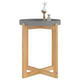 vidaXL Salontafel 41x41x48,5 cm bewerkt hout en grenenhout wit