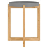 vidaXL Salontafel 41x41x48,5 cm bewerkt hout en grenenhout wit