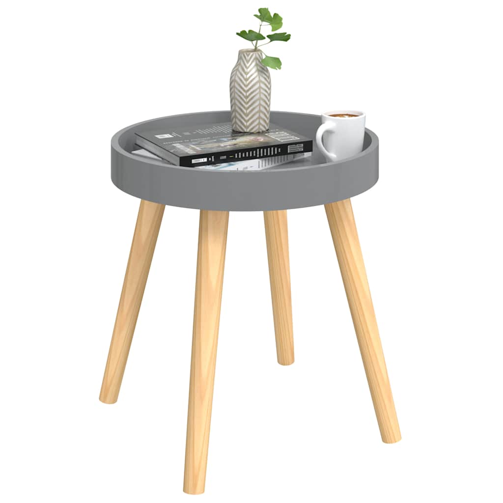 vidaXL Bijzettafel 38x38x40 cm bewerkt hout en grenenhout wit