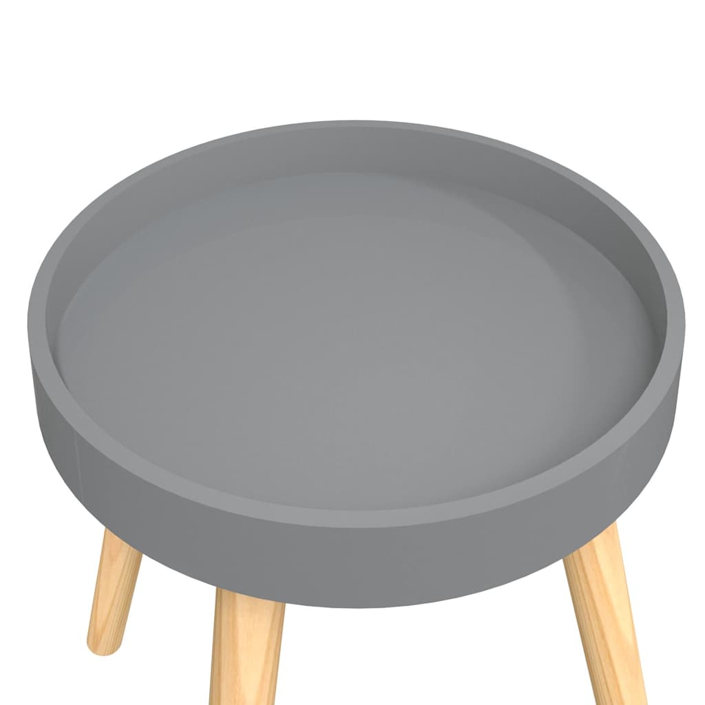 vidaXL Bijzettafel 38x38x40 cm bewerkt hout en grenenhout wit