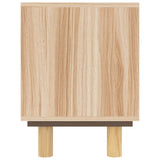 vidaXL Tv-meubel 80x30x40 cm massief grenenhout en rattan wit