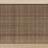 vidaXL Tv-meubel 80x30x40 cm massief grenenhout en rattan wit