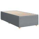 vidaXL LED Boxspringbed met Matras Donkergrijs 90 x 190 cm Stof