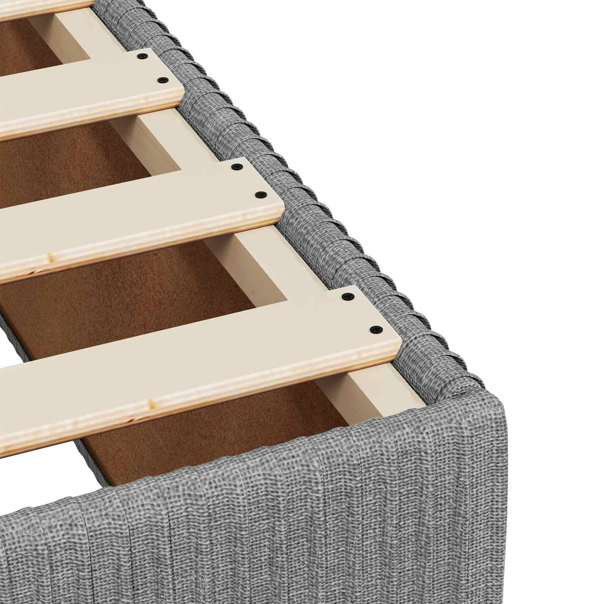 vidaXL LED Boxspringbed met Matras Donkergrijs 90 x 190 cm Stof
