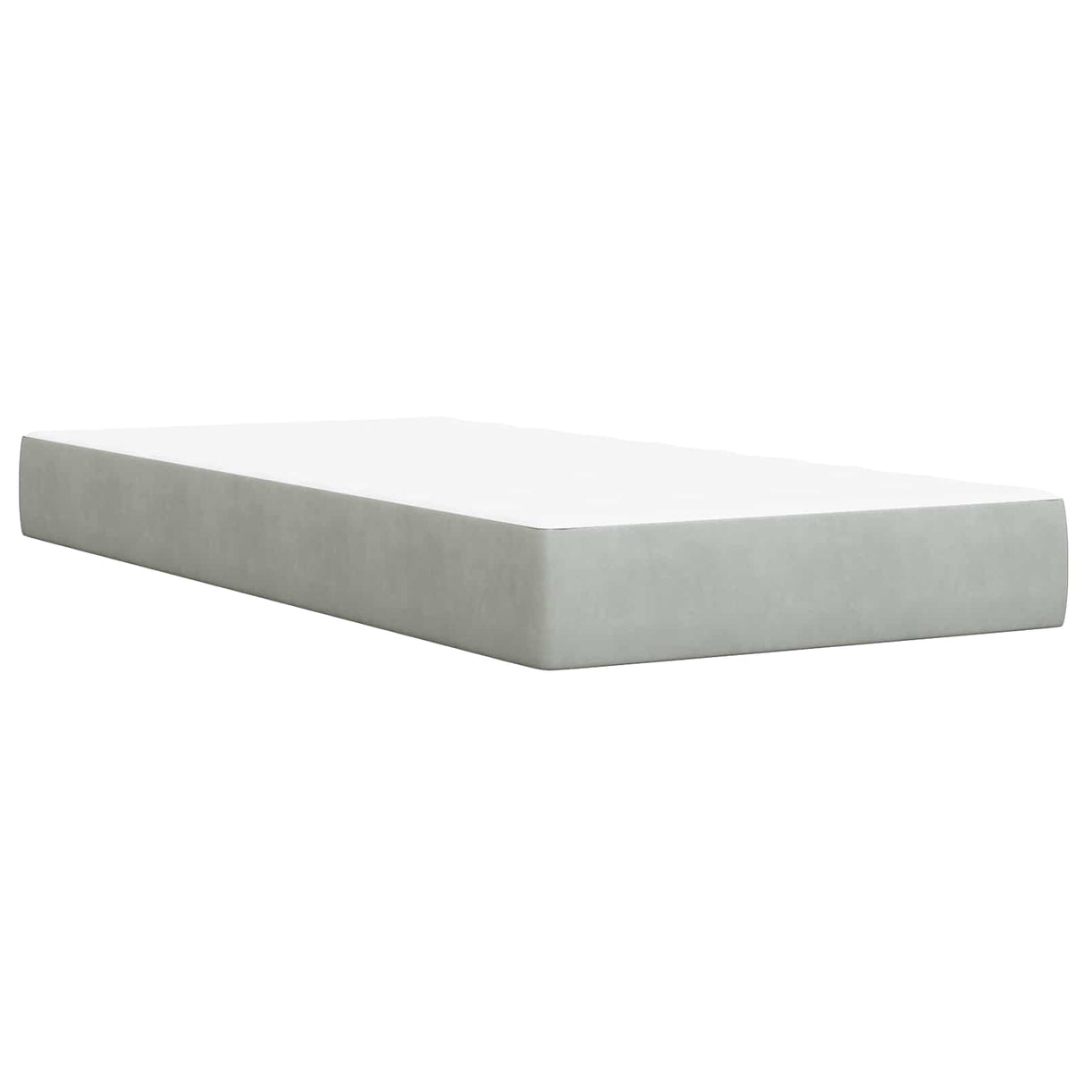 vidaXL LED Boxspringbed met Matras Donkergrijs 90 x 190 cm Fluweel