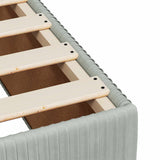 vidaXL LED Boxspringbed met Matras Donkergrijs 90 x 190 cm Fluweel