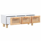 vidaXL Salontafel 80x40x30 cm bewerkt hout en grenenhout wit