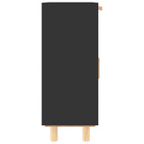 vidaXL Dressoir 60x30x75 cm massief grenenhout en rattan wit